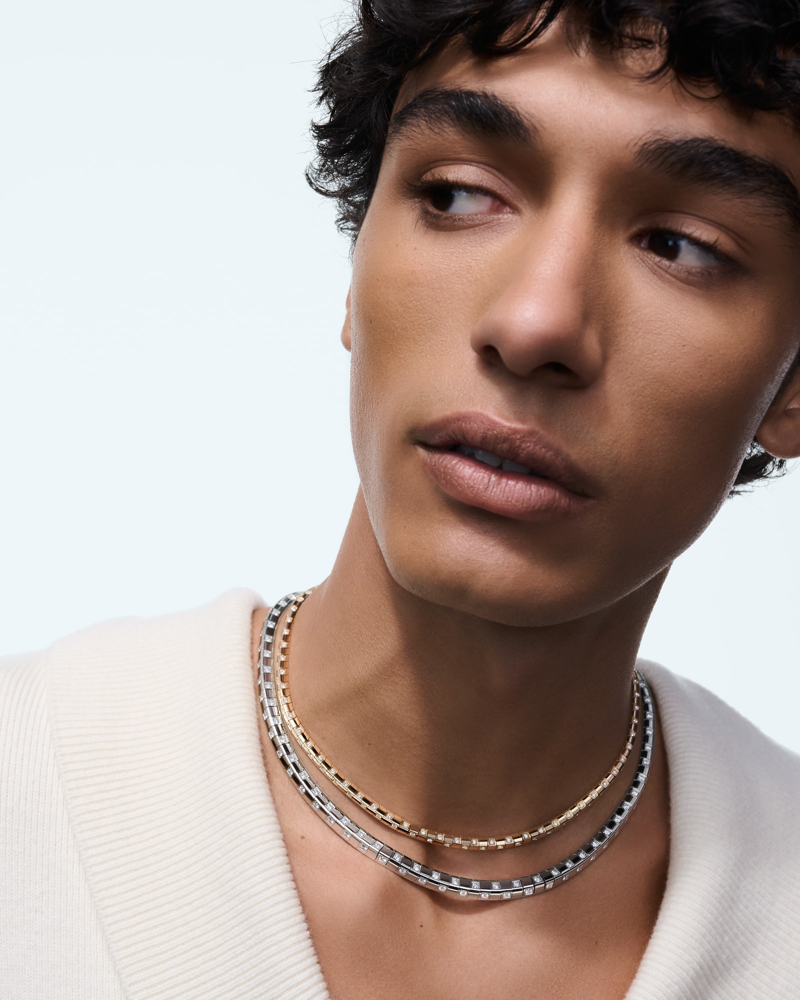 ネックレス ル ダミエ ドゥ ルイ・ヴィトン 5mm (イエローゴールド